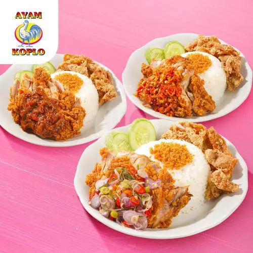 Paket 3 Nasi Ayam Geprek Seutuhnya Extra Kulit